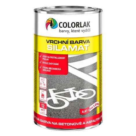 COLORLAK SILAMAT S2819 - Akrylátová farba na betónové a asfaltové plochy RAL 7035 - svetlošedá 9