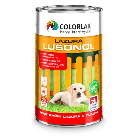 COLORLAK LUSONOL S1023 - Penetračná lazúra s olejom LS - eben 0,9 L