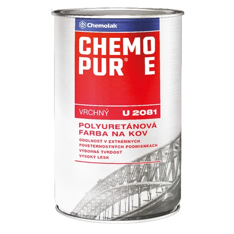 U 2081 CHEMOPUR E - Vrchná polyuretánová farba (zákazkové miešanie) 4 l ral 2003 - pastelová ora CHEMOLAK