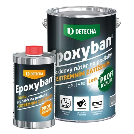 DETECHA Epoxyban - epoxidová dvojzložková farba na betón ral 1015 - slonová kosť 5 kg