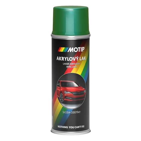 AUTOSPREJ ŠKODA - Metalíza na auto v spreji AC9571 - zelená májová 0,2 L Motip