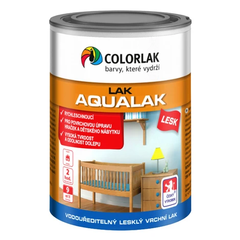 COLORLAK AQUALAK V1419 - Vodou riediteľný lak na drevo v interiéri matný 0,6 L