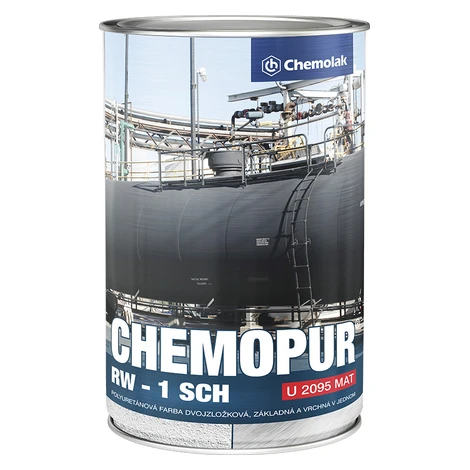 CHEMOLAK CHEMOPUR RW U 2095 - Matná dvojzložková polyuretánová farba (RAL 2000 - žltooranžová, 8