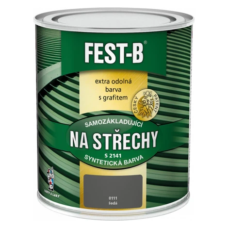 FEST-B 2v1 S2141 - Farba na strechy 5 kg 0111 - šedá BaL