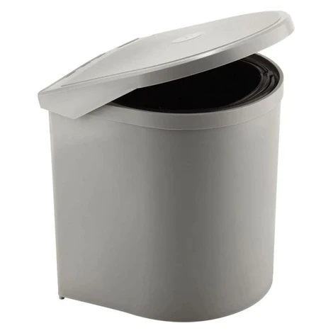 Elletipi Vstavaný odpadkový kôš RING – na dvierka, 10 L, plastový, PP602/1 C10