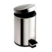 AQUALINE SIMPLE LINE odpadkový kôš okrúhly 20 l, leštený nerez 27120