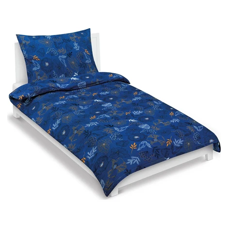 BELLATEX Obliečky krep 80/518 lúka tmavomodré 140 × 220, 70 × 90