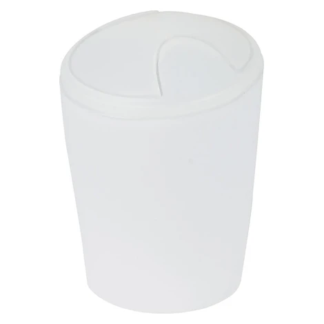Spirella výklopný odpadkový kôš Move, ľadovo biely, plast, 5 l
