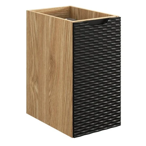 Závesná kúpeľňová skrinka Ocean 30 cm dub olejovaný/čierna Comad