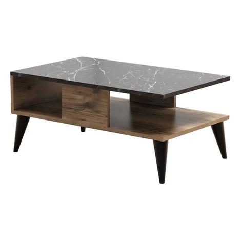 Konferenčný stolík Lidya vlašský orech/mramor Kalune Design