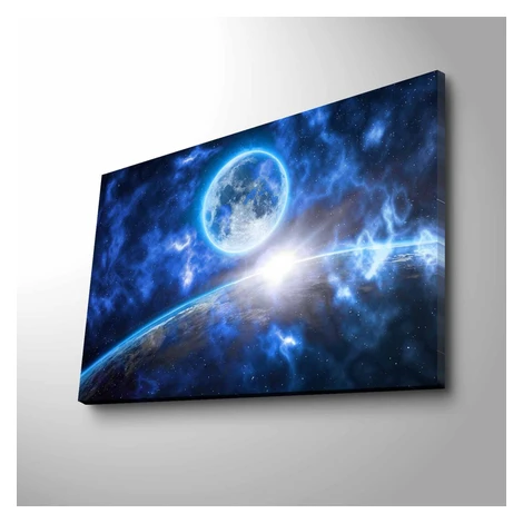 Obraz s LED osvetlením VESMÍRNA ODYSEA 45 x 70 cm