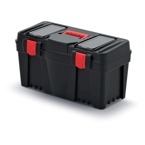 Plastový kufor na náradie CALIDER 59,7 cm čierno-červený Prosperplast