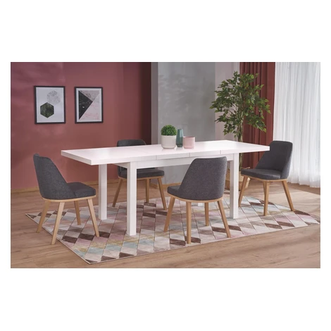 Jedálenský rozťahovací stôl Tiaro 140/220 cm biely Halmar
