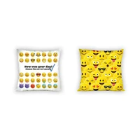 Obojstranná obliečka na vankúš Emoji 018 - 40x40 cm