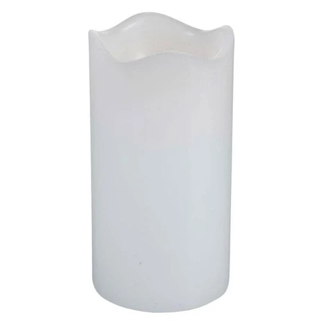 LED sviečka WREN s časovačom 13 cm biela