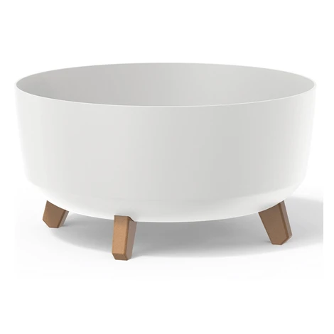 NABBI DGRL400L plastový kvetináč na nožičkách 37,9 cm biela