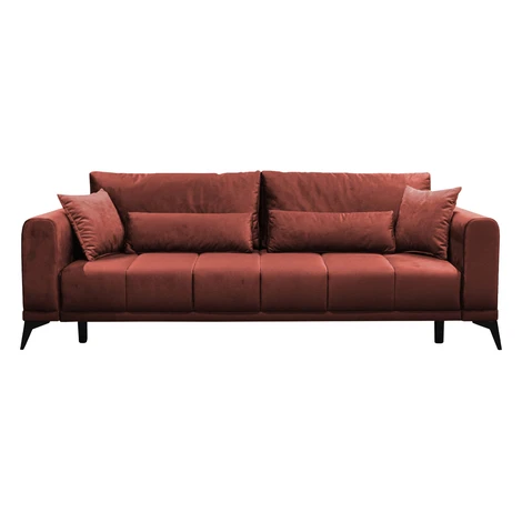 KONDELA Grace Big Sofa rozkladacia pohovka s úložným priestorom terakota Tempo Kondela
