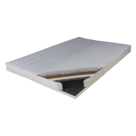 KONDELA Kokos Medium pružinový matrac 140x200 cm pružiny / plsť / PUR / latex-kokos doska / látk Tempo Kondela