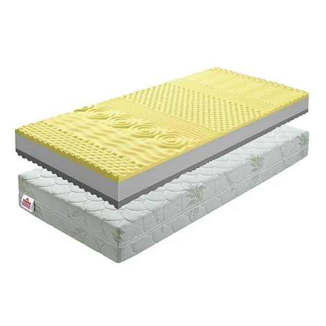 KONDELA BE Tempo Visco obojstranný penový matrac 90x200 cm PUR pena / pamäťová pena / látka Tempo Kondela