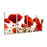 Obraz na stenu 4 dielny KVETY XOBKV118E41 - 80x40 cm