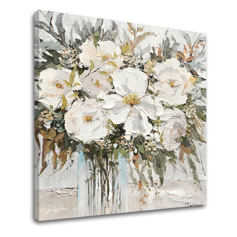 Obraz na plátne KVETY VO VÁZE 1 dielny XOBCH1674WE1 - 80x80 cm