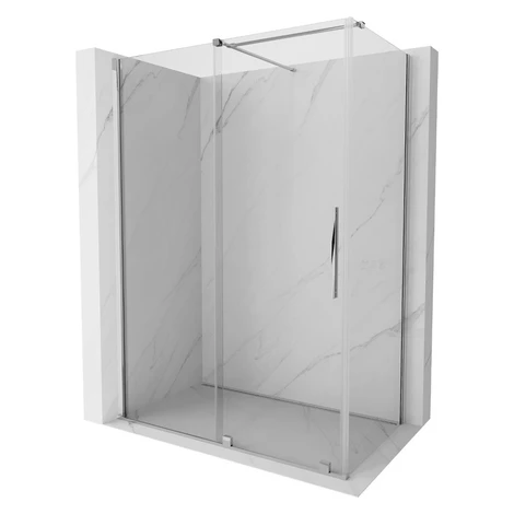 MEXEN/S - Velár sprchovací kút 150 x 75, transparent, chróm 871-150-075-01-01