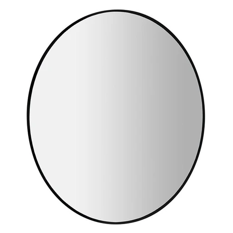 SAPHO - SHARON LED podsvietené zrkadlo Ø 80 cm, čierna mat 31255CI