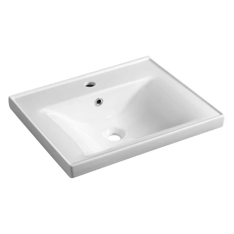 AQUALINE - SAVA 55 keramické umývadlo nábytkové 55x46cm, biela 2055