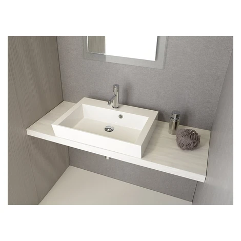 SAPHO - AVICE doska pod umývadlo 90x50cm, hrúbka 5cm, dub starobiely AV095
