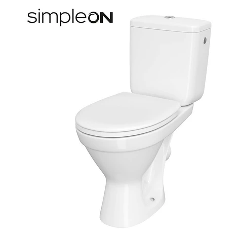 CERSANIT - WC KOMBI 698 CERSANIA II. SIMPLEON 010 3/6L+DUROPLAST SEDADLO SOFTCLOSE K11-2339