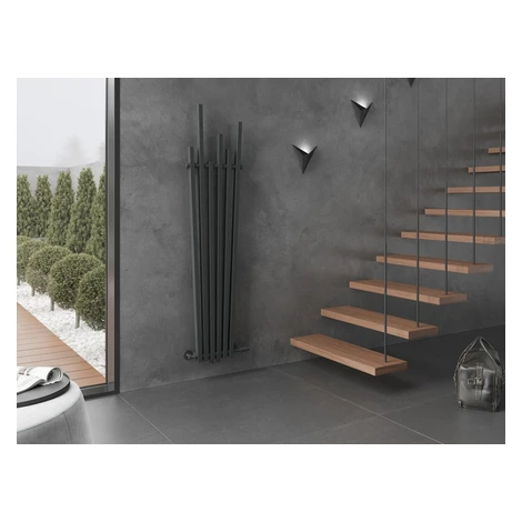 MEXEN - Omaha vykurovací rebrík/radiátor 1800 x 420 mm, 655 W, antracit W208-1800-420-00-66