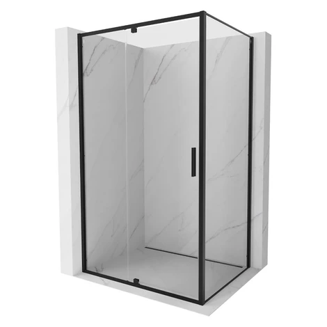 MEXEN/S - Exo sprchovací kút dvere krídlové 105 x 85, transparent, čierna 819-105-085-70-00