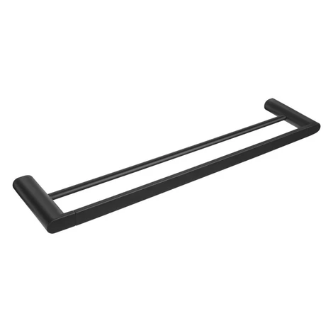 SAPHO - FLORI dvojitý držiak uterákov 600, čierna mat RF011/15