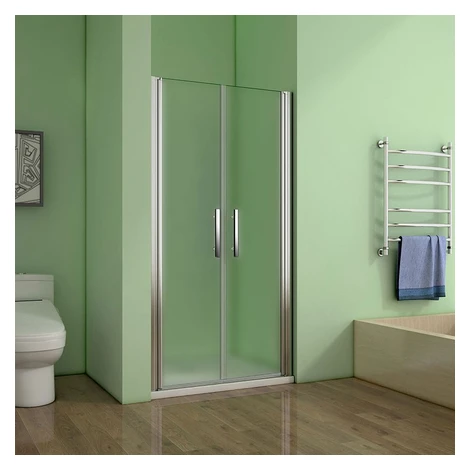 H K - Sprchové dvere SAFE D2 95 FROST dvojkrídlové 91-95 x 195 cm SE-SAFED295FROST