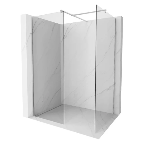 MEXEN/S - Kioto Sprchová zástena Walk-in 110 x 100, transparent, chróm 800-110-202-01-00-100