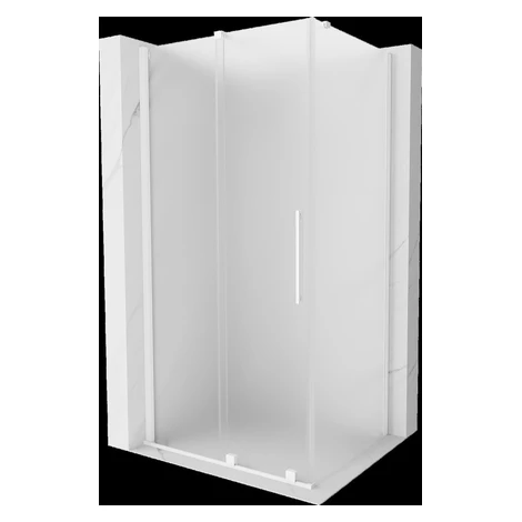 MEXEN/S - Velár sprchovací kút, posuvné dvere 150 x 100, dekor, biela 871-150-100-31-20