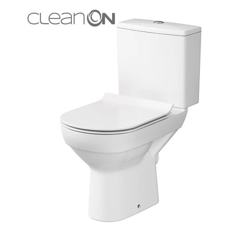 CERSANIT - WC KOMBI 603 CITY NEW CLEAN ON 010 3/5 VRÁTANE SEDÁTKA SLIM K35-037
