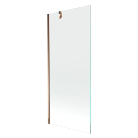MEXEN/S - Next vaňová zástena FIX 80x150, transparent, růžové zlato 895-080-000-00-00-60