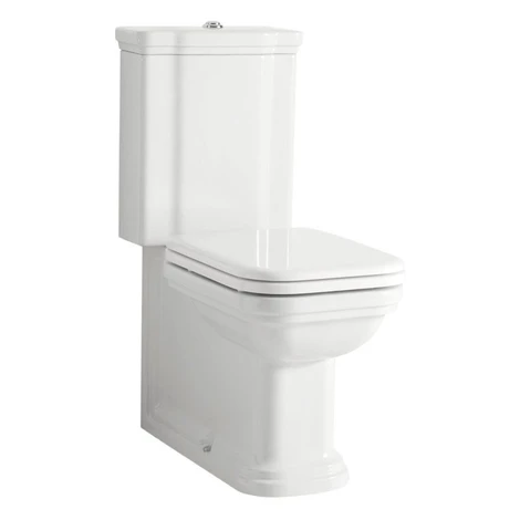 KERASAN - WALDORF WC kombi, spodný/zadný odpad, biela-chrom WCSET04-WALDORF