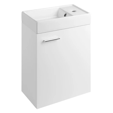 AQUALINE - ZOJA skrinka s keramickým umývadlom 40x22 cm, biela 51049A-02