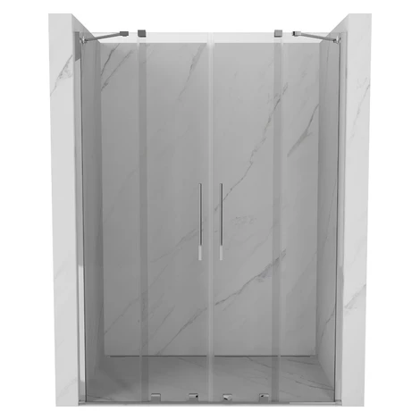 MEXEN/S - Velar Duo posuvné sprchové dvere 160, transparent, chróm 871-160-000-02-01