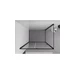 MEXEN/S - Exo sprchovací kút dvere krídlové 120 x 75, transparent, čierna 819-120-075-70-00