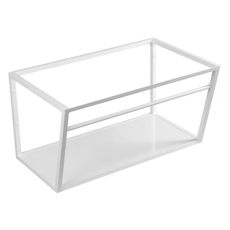 SAPHO - SKA konzola pod umývadlo 750x400x460, biela mat, s bielou MDF policou SKA112