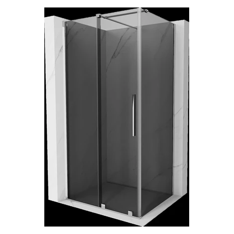 MEXEN/S - Velár sprchovací kút, posuvné dvere 130 x 90, grafit, chróm 871-130-090-41-01