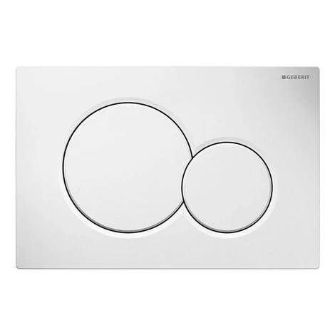 GEBERIT SIGMA01 ovládacie tlačítko, Dual flush, biela lesk 115.770.11.5