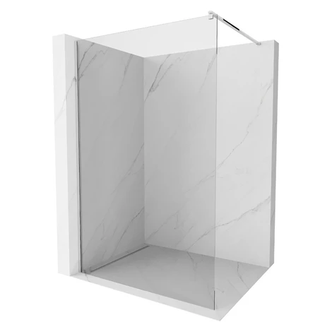 MEXEN/S - Kioto Sprchová zástena WALK-IN 75 x 200, transparent 8 mm, chróm 800-075-101-01-00