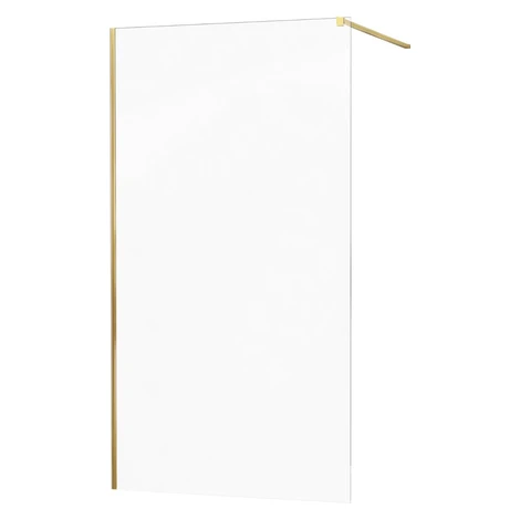 MEXEN/S - KIOTO Sprchová zástena WALK-IN 80x200 cm 8 mm, zlatá, transparent 800-080-101-50-00
