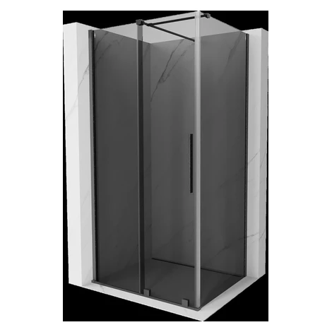 MEXEN/S - Velár sprchovací kút, posuvné dvere 110 x 85, grafit, grafit kartáčovaná 871-110-085-4