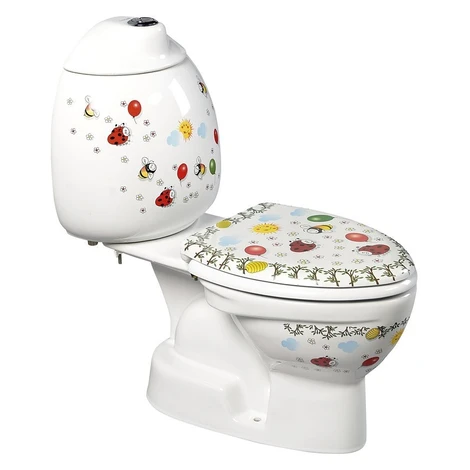 SAPHO - KID detské WC kombi vr.nádržky, spodný odpad, farebná potlač CK301.400.0F
