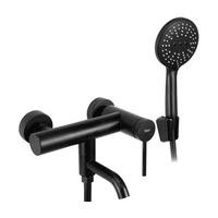 REA - Vaňová nástenná batéria Clif Black REA-B4240